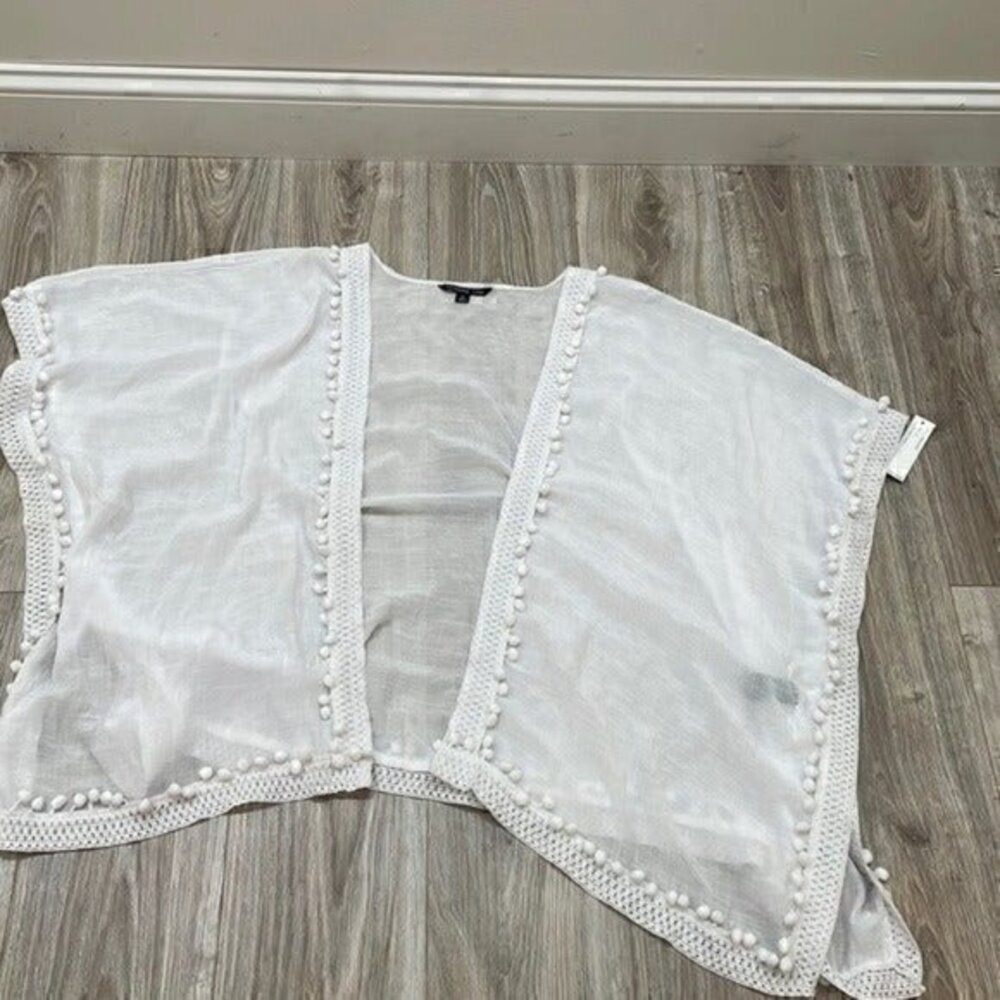 Zac & Rachel White Sheer Blouse
